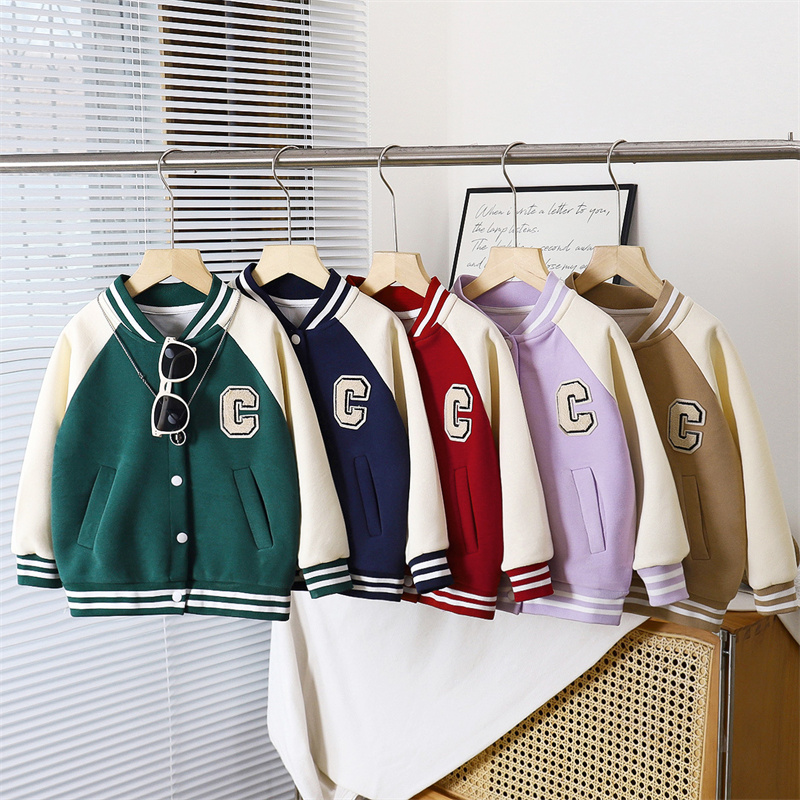 Running Gear For Kids - Jaket Bisbol Anak-anak Mantel Modis Anak